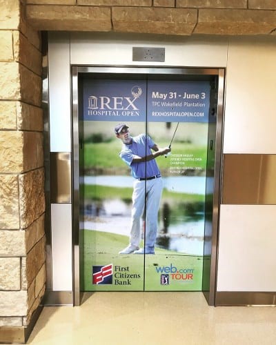 Elevator Wraps in Durham, North Carolina