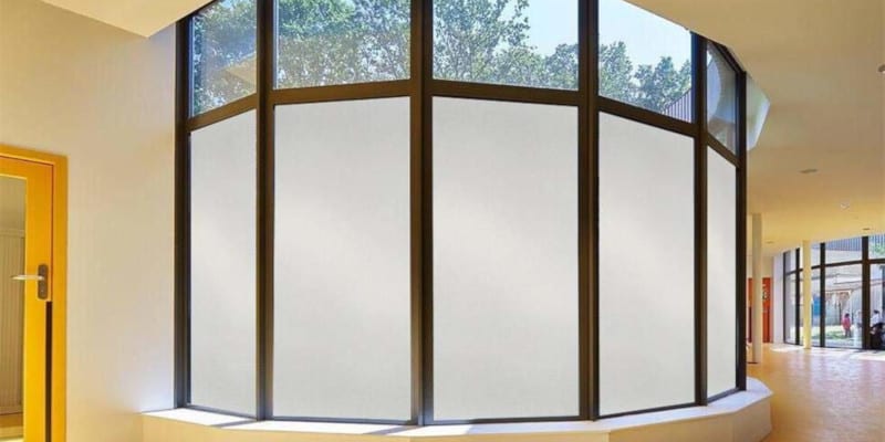 Frosted Glass Window Film in Cary, North Carolina
